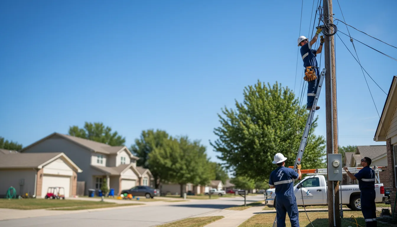 Residential electrician providing installation services in Pontotoc, MS